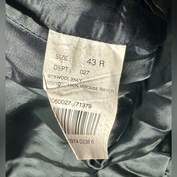 Brooks Brothers Blazer Mens 43R Charcoal Gray Explorer Madison Fit Coat Jacket - Picture 11 of 11